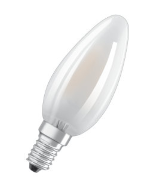 LED-Glühfaden Lampe matt, Osram Parathom Retrofit Classic B40 FR DIM, 230V, E14, 4,8W (40W), warmweiß 2700K, 470lm, DMxH=35x97mm, matt, dimmbar