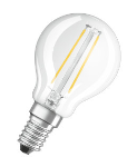 LED Glühfaden-Lampe, Parathom Classic P25, klar, 230V, E14, 2,5W (25W), warmweiß 2700K, 250lm, DMxH= 45x77mm