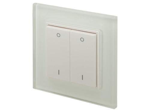 Glasrahmen-Taster 2fach für 651251, Touch-Dim-Funktion