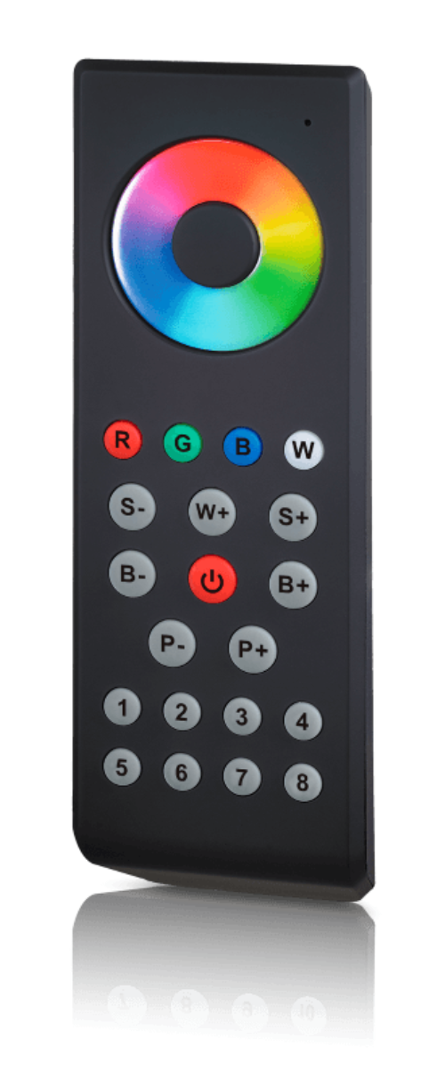 RGB Fernbedienung für 651239, mit Farbskala, Geschwindigkeits- und Helligkeitseinstellung