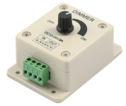 12/24VDC Drehdimmer | 12V= 96W ; 24V= 192W | LxBxH= 89x59x35mm | IP20