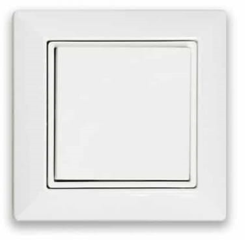 Casambi Taster 1-fach Wippe | 2 Kanal | Weiß | Reichweite < 10m | batterielos | LxBxT: 81x81x14mm | IP20 |