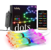 Twinkly Dots Transparent | RGB LED Light | 400 LEDs (2 x 200 LEDs) | 20m (2 x 10m) | IP44 | mit APP steuerbar, Bluetooth+WiFi | Anschlußleitung: 2,5m | Kabel transparent