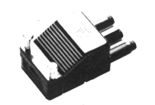 Lesostar-Stecker für Rundkabel 18/3, schwarz