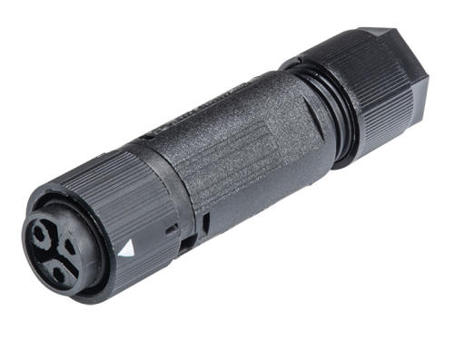 GESIS MINI IP+ | Kupplung mit Schraubkontakt schwarz | 16A | für Leitungsdurchmesser: 5,0 - 9,5mm |