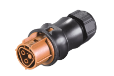 GESIS IP+ Kupplung 2pol. NV  mit Schraubk. Rundkabel rot/schwarz