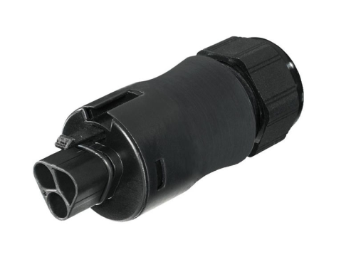 GESIS IP+ Stecker mit Schraubk. schwarz