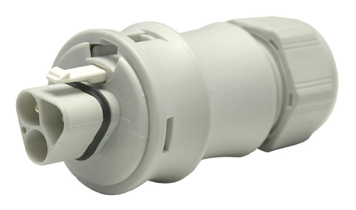 GESIS IP+ Stecker mit Schraubk. grau