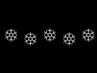 ABVERKAUF: Straßenfigur "Schneeflocken" - schmückt Straßen und Plätze (Glühlampe)