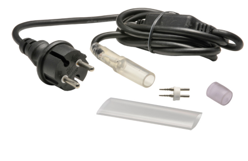 Anschluss-Set auf Lichtschlauch montieren