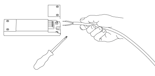 Leitung 2polig anklemmen