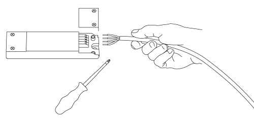 Leitung 4polig anklemmen
