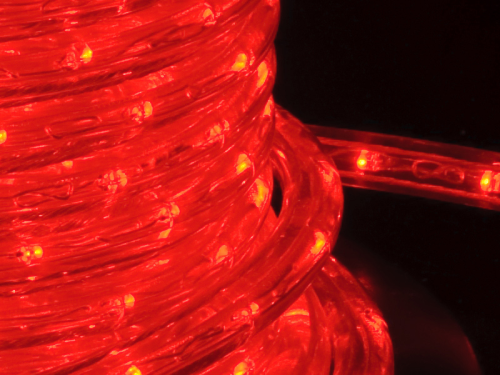 Lichtschlauch 13mm LED Superflex 230V – rot – Schnittlänge: 4m