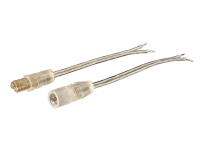 Steckersatz 2pol. transparent, bestehend aus 10x Stecker und 10x Kupplung