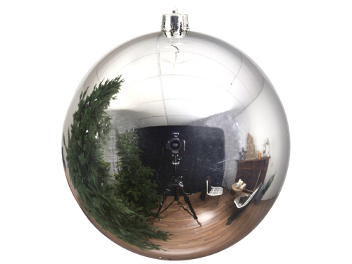 Kugel silber glänzend, DM=40cm