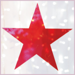 Dekoplexi "Stern 8", rot, BxH=30x31cm