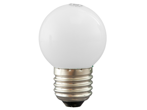 LED Lampe 1W warmweiß 2700K E27 matt Abdeckung Polycarbonat