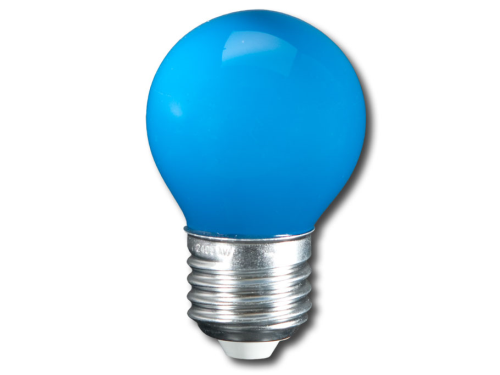 LED Lampe 1W P45 E27 blau