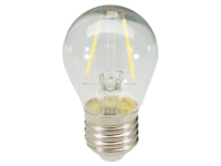 LED Glühfaden-Lampe 2W kaltweiß E27 klar P45, 6000K