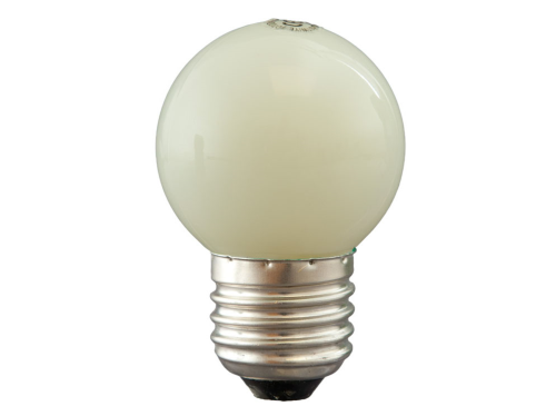 LED Lampe 1W, G45, E27, Gelb, 230V