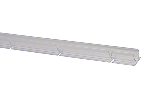 Kunststoffprofil PVC 13mm, eingefräst mit Klebeband VHB