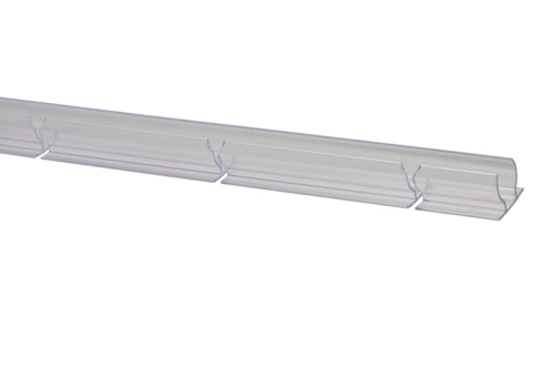 Kunststoffprofil PVC 13mm, eingefräst