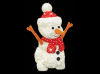LED 3D-Figur Schneemann "Happy - klein" | HxBxT: 115x95x50cm | 24V | 9W | eisweiß | 6500K | inkl. Netzteil | IP44 |