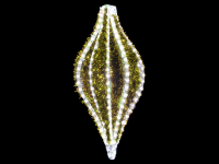 Lichtobjekt „Tropfen Lichtschlauch“ – scheint in metallic-goldenem Glanz