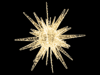 Warmweißer LED-Stern mit Minilämpchen – leuchtet zart durch die Nacht