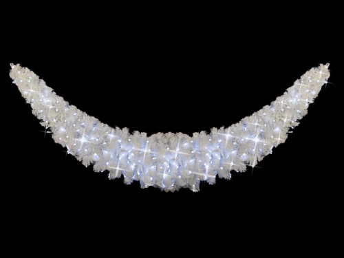 ABVERKAUF: Girlande – funkelt durch LEDs – weiß