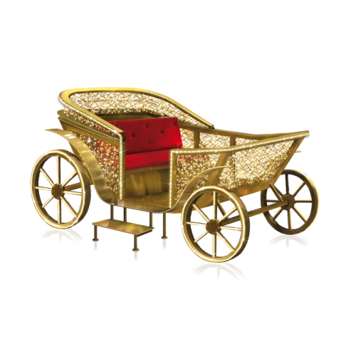 LED 3D-Motiv "Laterne XXL " Gold&Silber | HxBxL: 360x140x140cm | 24V | 160W | 3000K warmweiß & 6500K kaltweiß | inkl. Netzteil | IP44 |