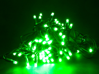 ABVERKAUF: Lichterkette, Outdoor - leuchtet kräftig in stimmungsvollem Grün - 6m, Kabel dunkelgrün