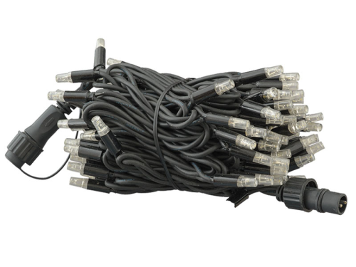 ProSystem Modular LED 230V | Verbindungsstring 10m | 6,5W | 100 LED | kaltweiß | Kabel schwarz | IP65 |