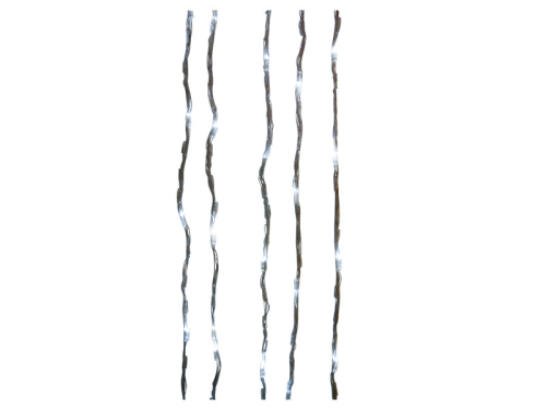 ProSystem Modular LED 230V, Waterfall Endstring transp. 5m, 100 LEDs weiß, mit controller, IP44