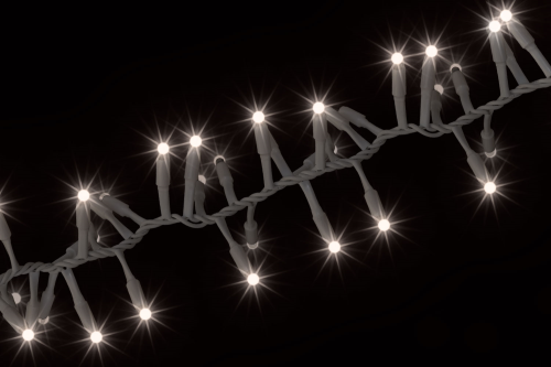 ProSystem Modular LED 230V | Verbindungsstring Cluster 2m | 6,5W | 120 LEDs | warmweiß | weiß | IP65 |