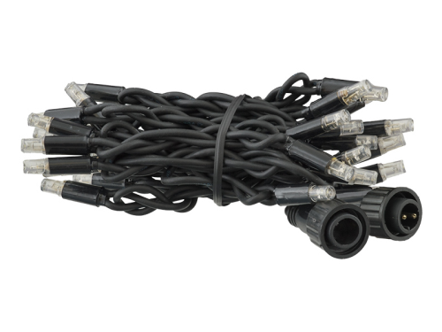 ProSystem Modular LED 230V | End-Strings 2x1,5m | 4,6W | 15 LEDs je String | superwarmweiß | Kabel schwarz | IP44 |