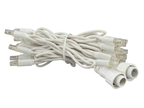 ProSystem Modular LED 230V | End-Strings 2x1,5m | 4,6W | 15 LEDs je String | superwarmweiß | Kabel weiß | IP44 |