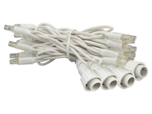 ProSystem Modular LED 230V | End-Strings 4x0,8m | 3,5W | 8 LEDs je String | kaltweiß | Kabel weiß | IP65 |