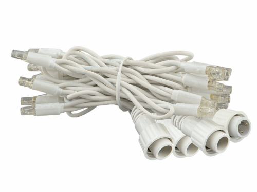 ProSystem Modular LED 230V | End-Strings 4x0,8m | 4,6W | 8 LEDs je String | superwarmweiß | Kabel weiß | IP44 |