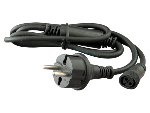 ProSystem Modular LED 230V | Power Anschlusskabel schwarz | Länge: 1,5m | max. 1000W |