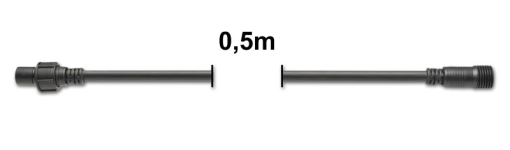 ProSystem Modular LED 230V | Verlängerung 0,5m | Gummi schwarz |