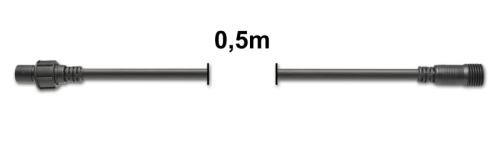 ProSystem Modular LED 230V | Verlängerung 0,5m | Gummi schwarz |