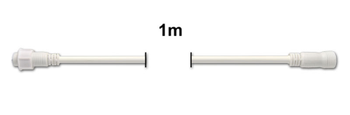 ProSystem Modular LED 230V | Verlängerung 1m | Gummi weiß |