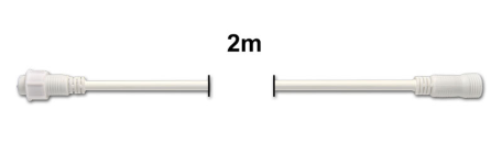 ProSystem Modular LED 230V | Verlängerung 2m | Gummi weiß |