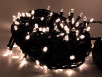 System24 Lichterkette | Verbindungsstring | 6m | 60 LEDs | 3,5W | 24VDC | superwarmweiß | Kabel dgrün | IP65 |