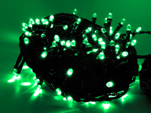 System24 Lichterkette | Verbindungsstring | 6m | 60 LEDs | 4,8W | 24VDC | grün | Kabel dgrün | IP44 |