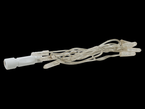 System24 Lichterkette | Endstring | 0,8m | 8 LEDs | 0,48W | 24VDC | superwarmweiß | Kabel transparent | IP44 |