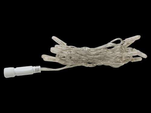 System24 Lichterkette | Endstring | 1,5m | 15 LEDs | 0,96W | 24VDC | superwarmweiß | Kabel transparent | IP44 |