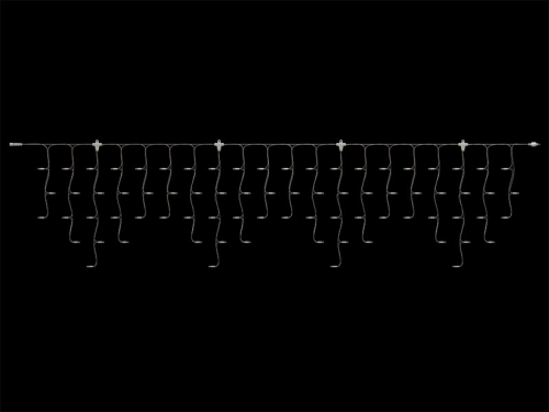 System24 Lichtervorhang | Peak Light LED | 2m/40cm | 76 LEDs | 6W | 24VDC | superwarmweiß | Kabel transparent | IP44 |
