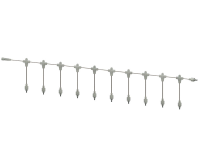 System24 Hauptkabel | 2m | 20x Steckplätze + 1x Erweiterung | Kabel transparent | 24VDC | IP65 |